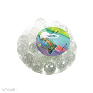 Low price promotion highly transparent white glass ball