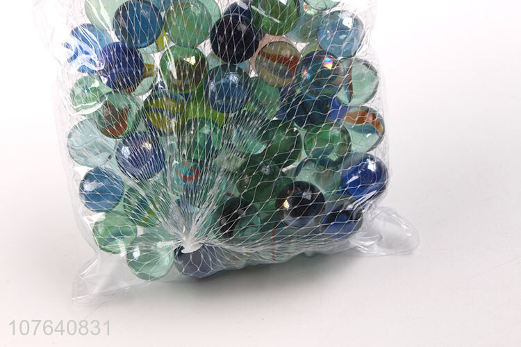 Low price variegated glass ball bag 400g