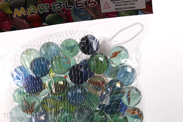 Low price variegated glass ball bag 400g