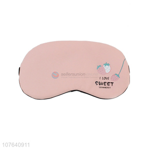 Hot sale strawberry printed ice pack eye mask eyeshades for sleep