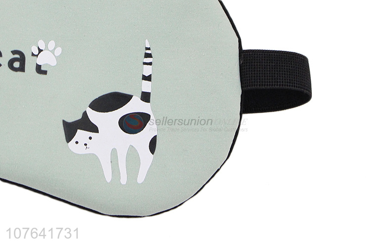 Hot products cartoon cat hot compress ice compress sleep eye mask