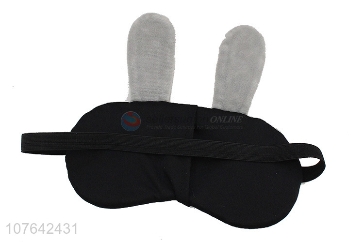 New products soft embroidery rabbit eye mask blindfold for sleeping