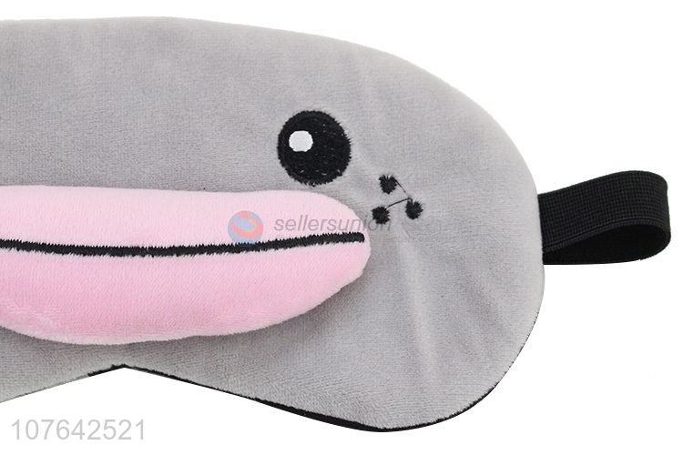 China factory cartoon short plush eye mask cooling eye patch for airline