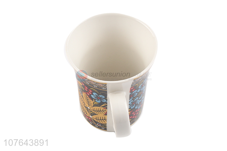 Factory supply personalized design drinking ceramic cup with handle