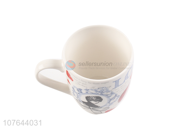 Hot sale creative hand-painted ceramic office breakfast milk coffee cup