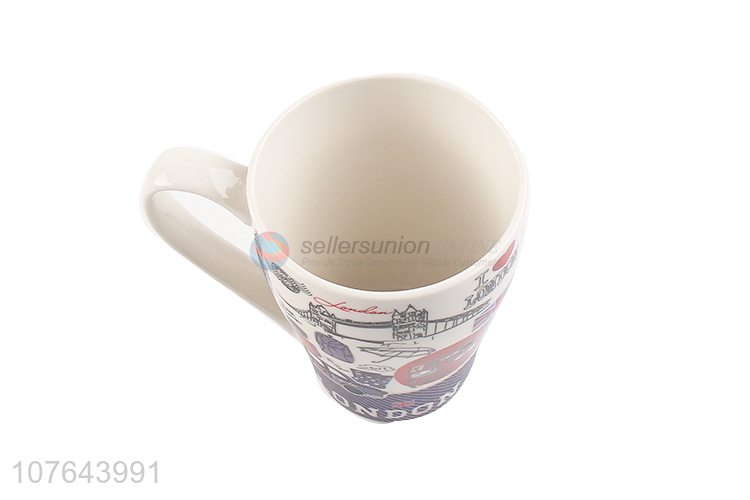 Modern style creative printing factory supply ceramic water cup