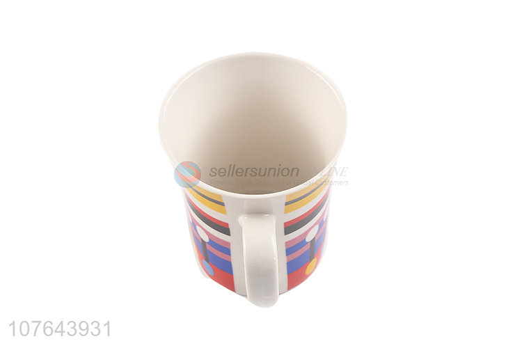 Modern style fashion printing low price drinking ceramic water cup