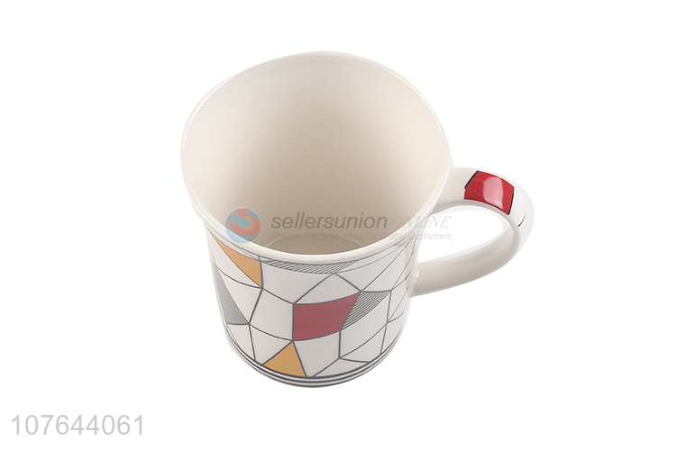 Modern design fashion printing ceramic water cup with high quality