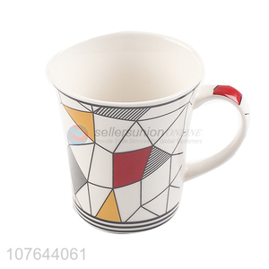 Modern design fashion printing ceramic water cup with high quality