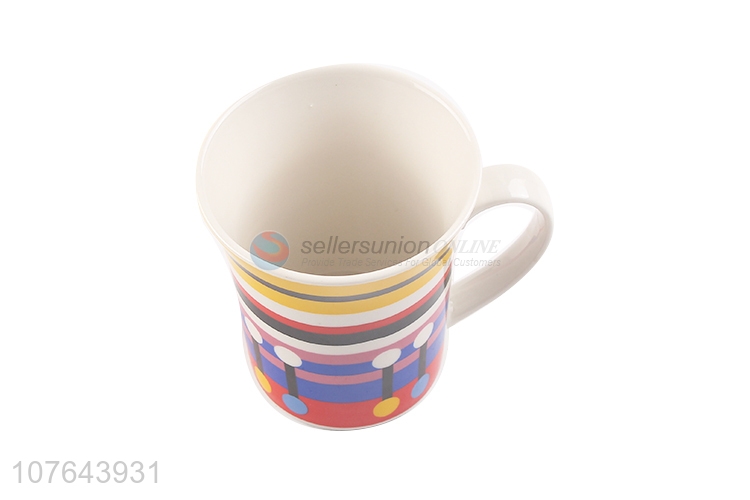 Modern style fashion printing low price drinking ceramic water cup