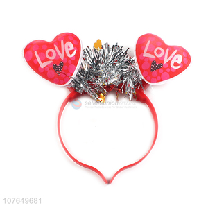 Hot products Valentines party led light heart headband holiday hairband