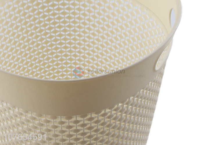 Good quality medium plastic storage basket waste paper basket