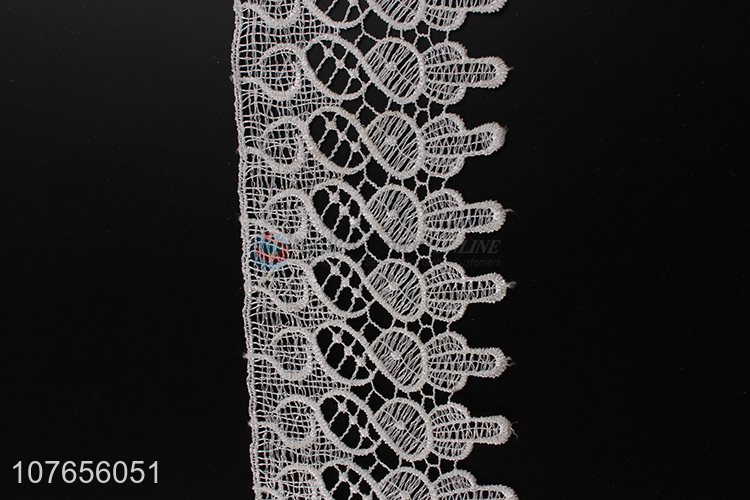 Handmade lace trim white lace ribbon with top quality