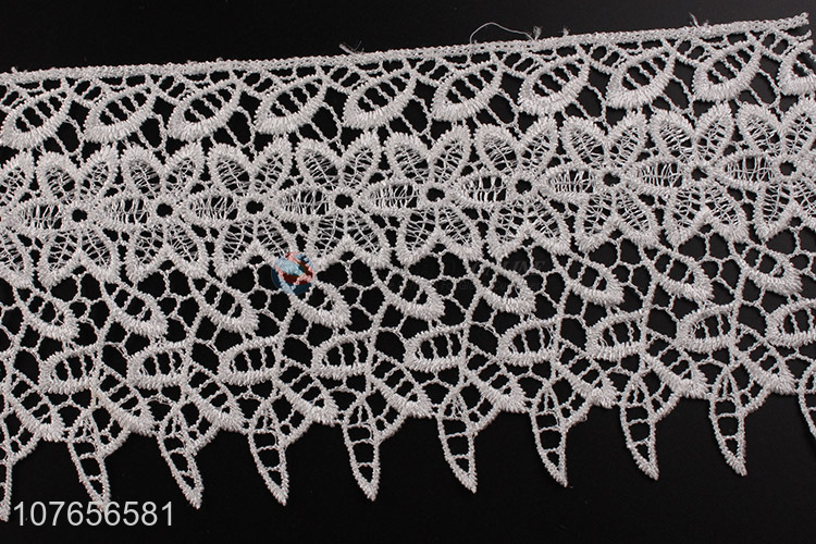 Hot product low price white lace trim ribbon for clothing