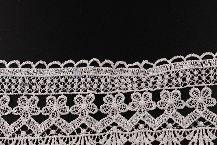 Fashion design durable lace trim for clothing