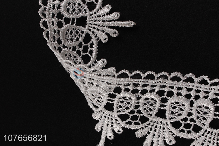 Comfortable soft good quality white lace trim for garment