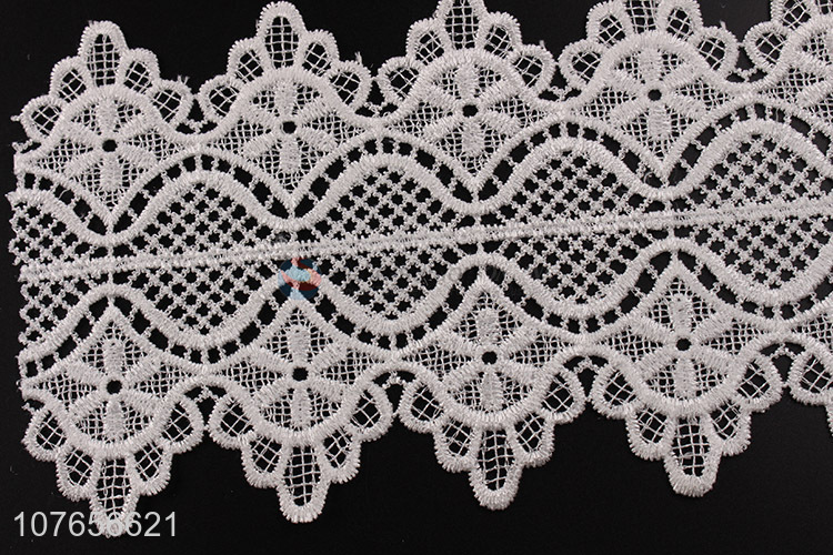 Delicate design lace trim ribbon embroidery lace