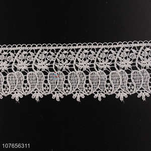 Popular product white polyester garment decoration lace ribbon