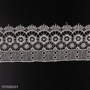 High quality nice durable lace trim ribbon for clothing decoration
