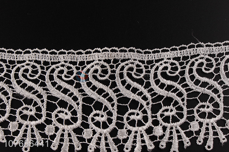 Top sale low price white polyester lace trim ribbon