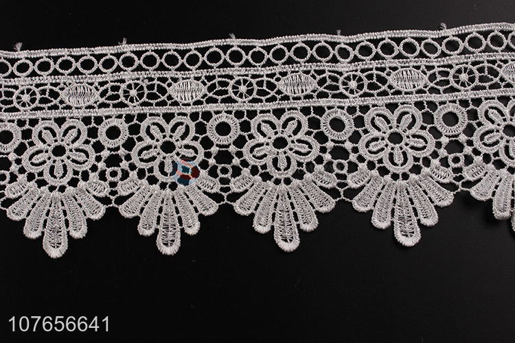 Top quality low price polyester lace trim ribbon for garment decoration