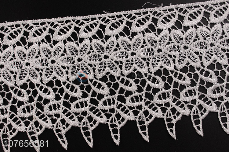Hot product low price white lace trim ribbon for clothing