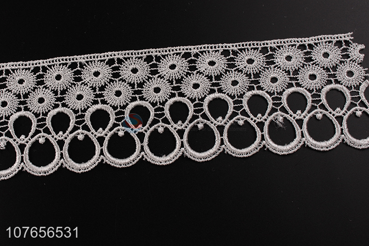Top quality hot product white lace trim ribbon for clothing