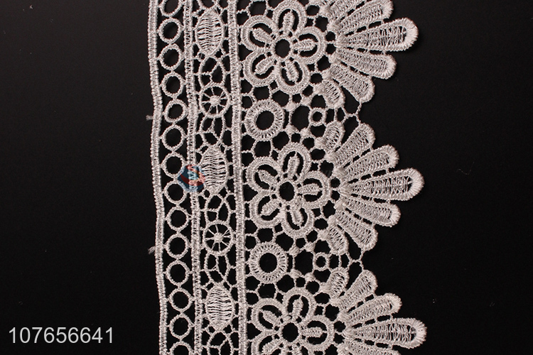 Top quality low price polyester lace trim ribbon for garment decoration