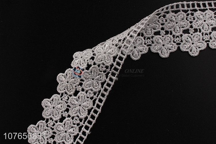 Soft delicate design pretty lace trim ribbon with high quality