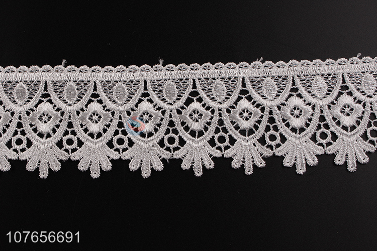 Hot sale embroidery innovation design polyester lace trim