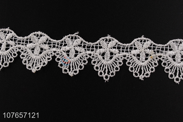 Soft new style delicate white lace trim with cheap price