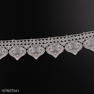 Delicate design polyester decorative lace trim for dressing