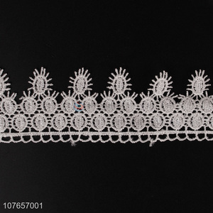 Flower border trim dress trimming polyester lace trim for garment 