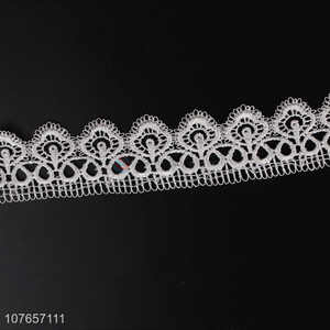 Top fashion white decorative lace trim for women dress