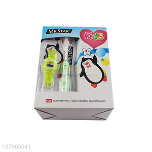 New arrival kids toothbrush with gift children toothbrush with watch