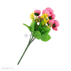 Factory Wholesale Plastic Artificial Flower Fashion Decoration Flower