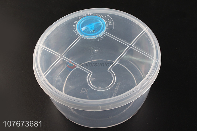 Good Sale 5 Pieces Round Preservation Box Plastic Fresh Box Set