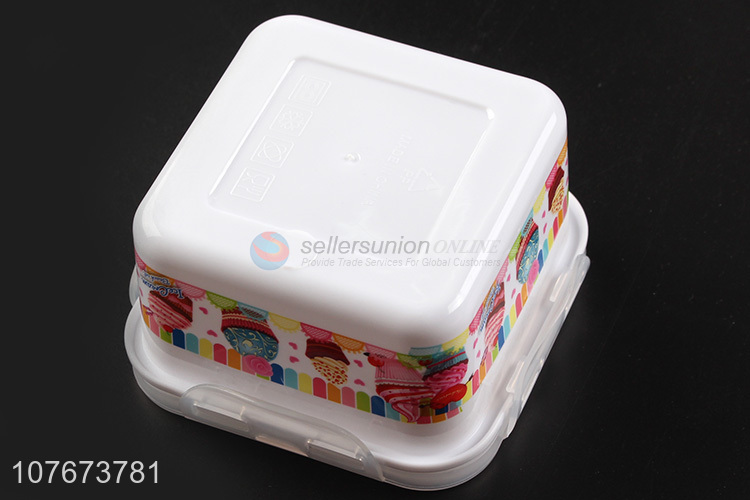 Good Sale 5 Pieces Square Plastic Food Storage Container Preservation Box Set