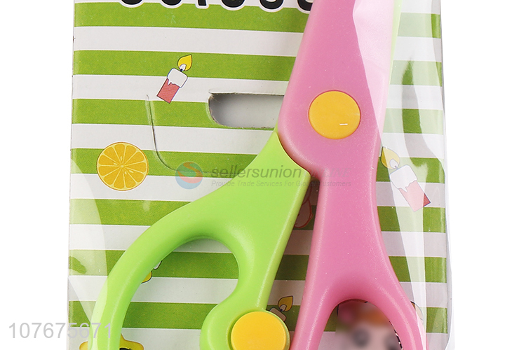 Factory direct sale fashion children scissors kids plastic scissors