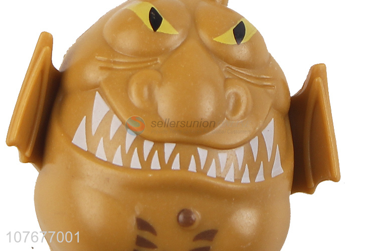 Promotional popular kids stationery monster shape plastic pencil sharpener