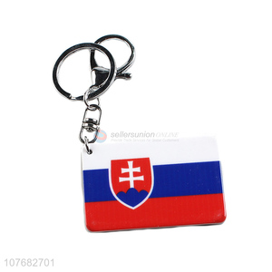 New arrival national <em>flag</em> key chain acrylic keyring for souvenir