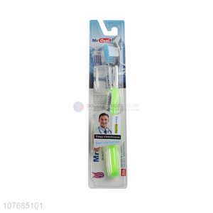 Fluorescent green soft bristles toothbrush fresh breath toothbrush with toothbrush dust box