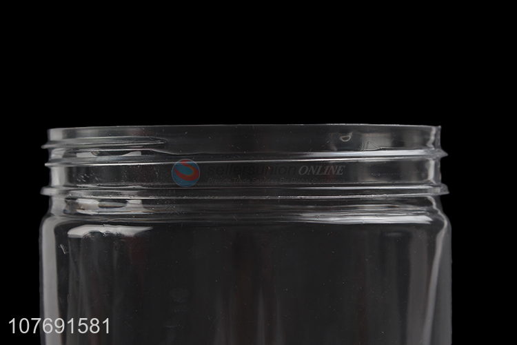 Wholesale clear plastic food storage jar plastic sealed bottle