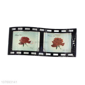 New Arrival Rose Pattern Film Design Curved Photo Frame