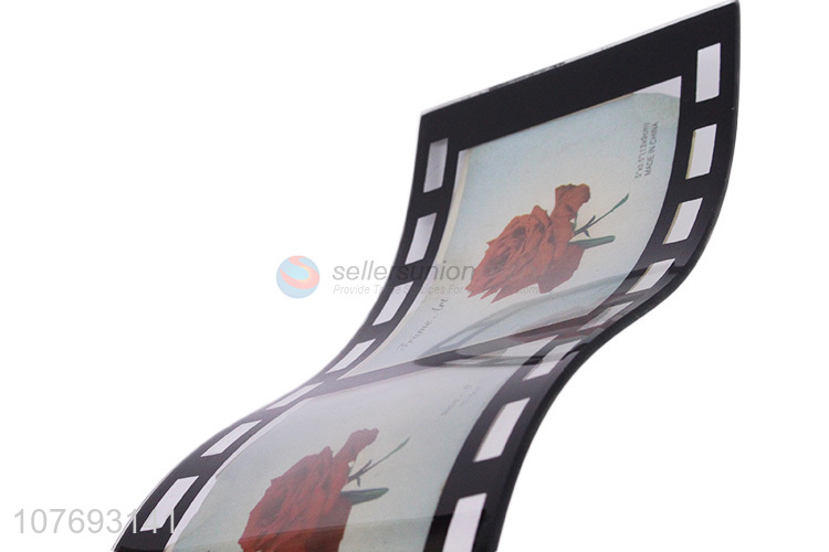 New Arrival Rose Pattern Film Design Curved Photo Frame