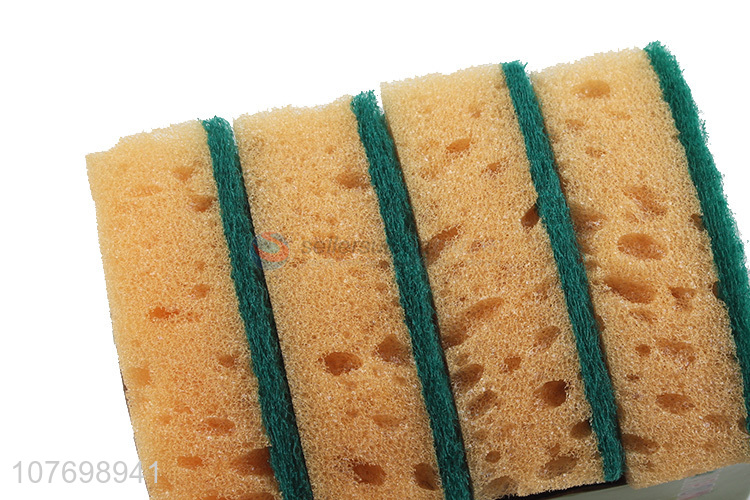 New arrival kitchen scouring pad cellulose sponge cleaning scrubber