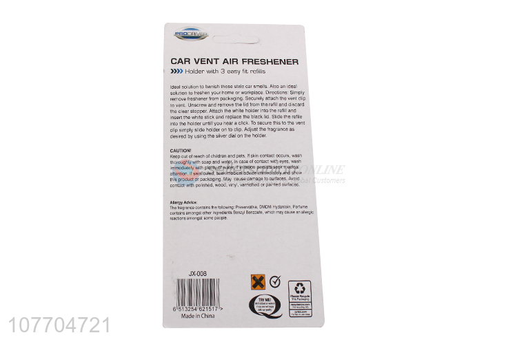 High quality promotion liquid car vent air freshener