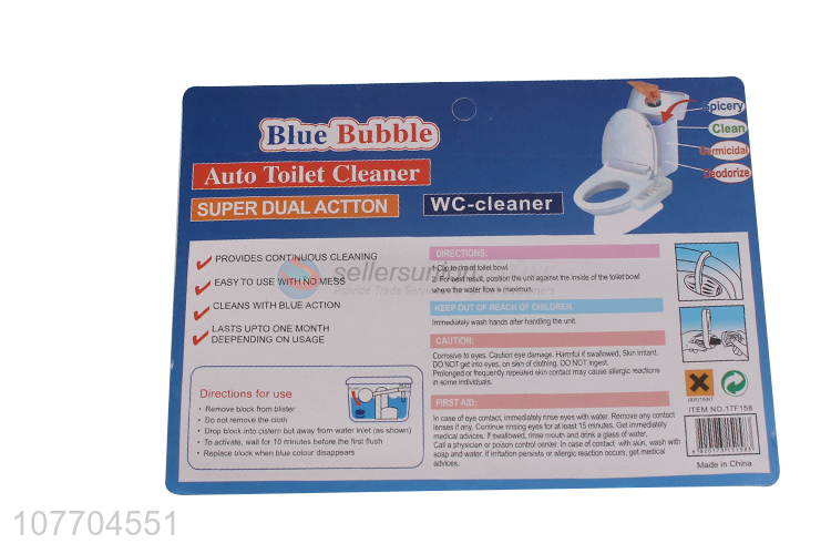 Top sale blue bubble toilet block for daily use