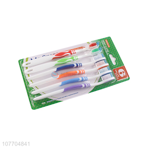 Best sale 6PCS soft touch toothbrush with cheap price