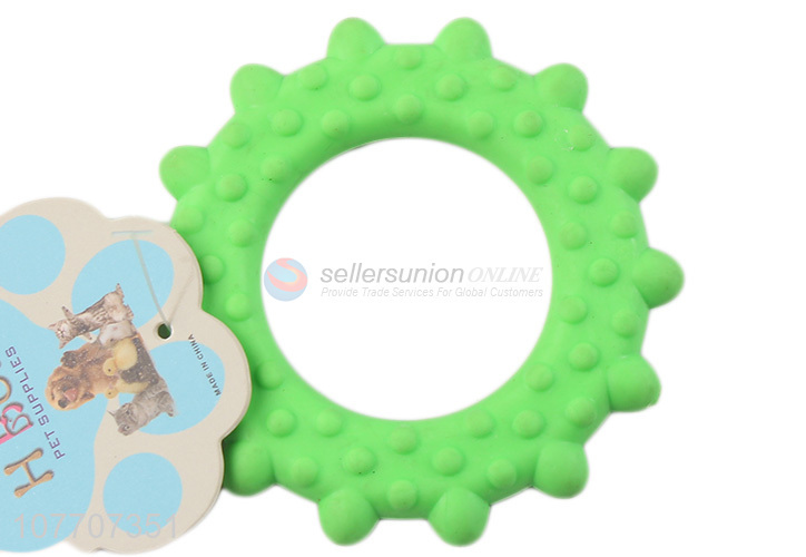 Good sale bite-resistant wave ring pet chew interactive toy